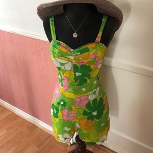 🧜🏻‍♀️Vintage Swimsuit 1960s👙Groovy 🌸✌🏼